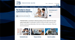 Desktop Screenshot of freedombank.com