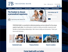Tablet Screenshot of freedombank.com